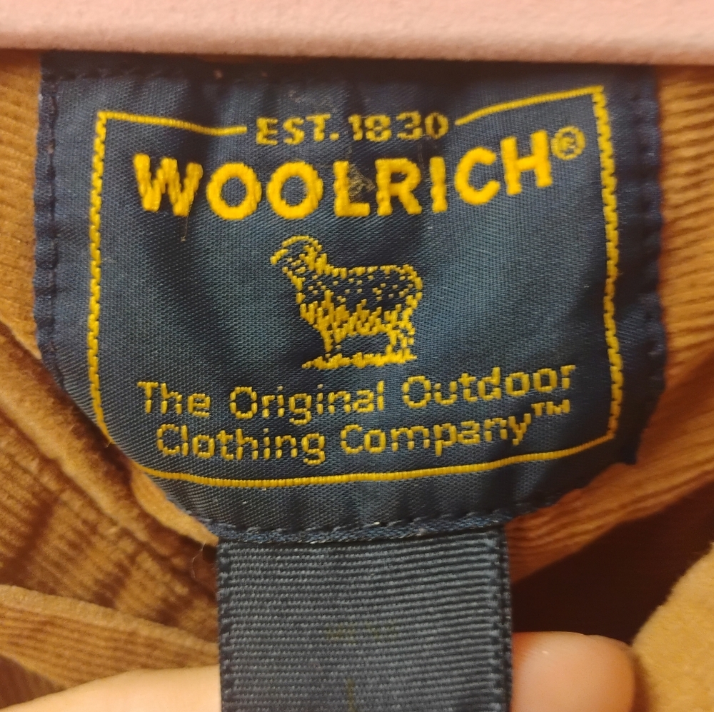 Woolrich Mens Corduroy Button Down Shirt Sz L 100% Cotton - Picture 3 of 8